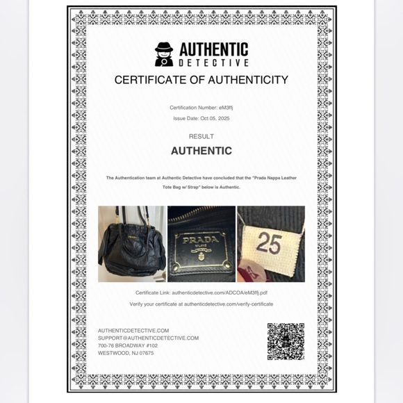 Authenticated Prada Nappa Leather Bow Bag - Picture 3 of 16